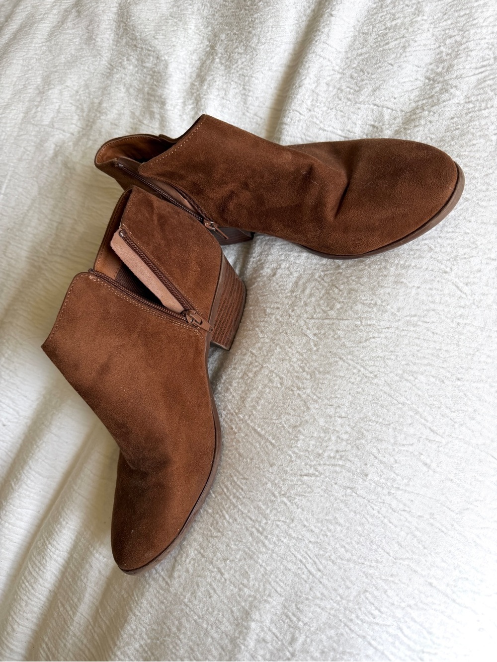 Soda Brown Suede Ankle Booties